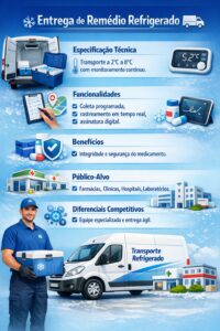 Farma logística para remédios refrigerados